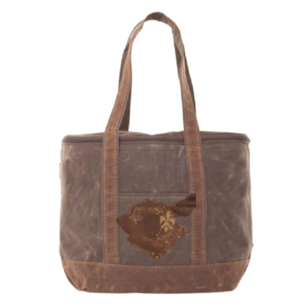 Airwalk Surfer Style Tote Brown-Striped interior